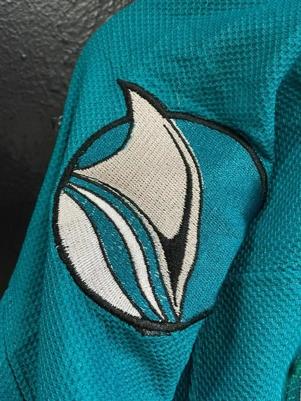 Reebok NHL Hockey Jersey Thornton 19 San Jose Sharks Vintage Blue Blokecore Y2K – photo 5